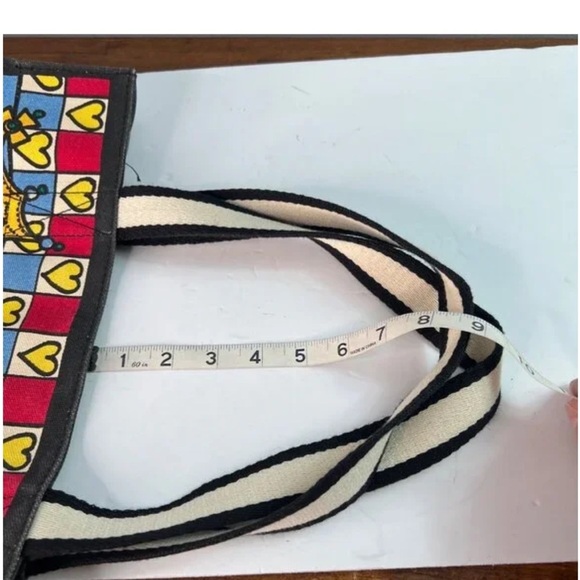 Brighton Queen Of Love Tote Bag With Heart Design & Bold Colors PurseTote Bag - Picture 14 of 16